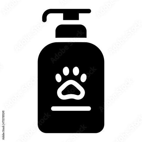 pet shampoo glyph icon