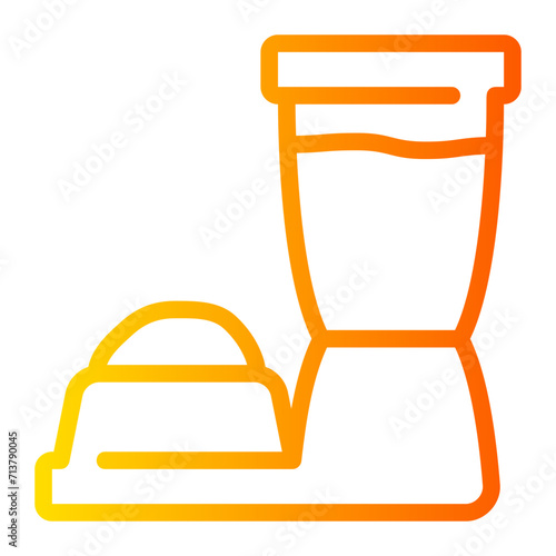 pet feeder gradient icon