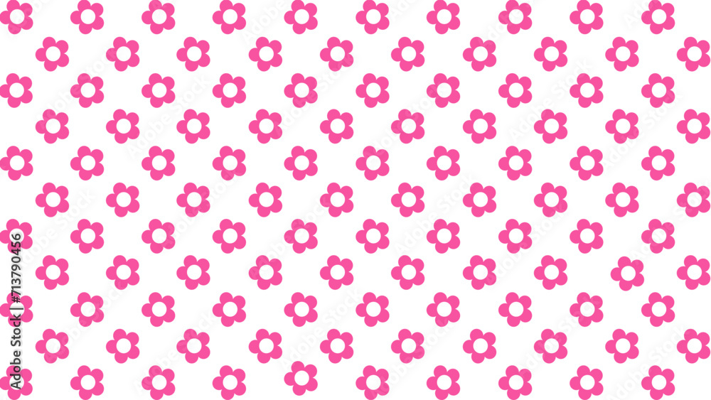 Seamless pattern with pink flowers Seamless pattern with pink flowers