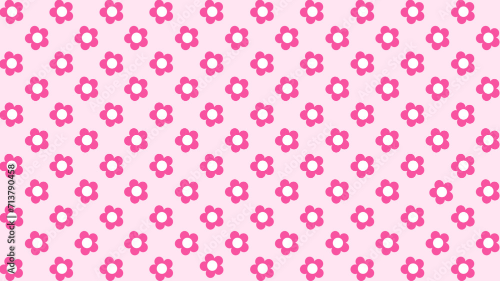 Seamless pattern with pink flowers Seamless pattern with pink flowers