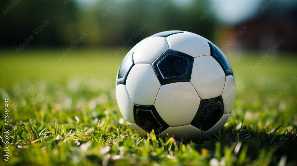 Exciting Match on the Green Field: Soccer, Competition, Goals, Teams, and Sporting Fun!, generative AI