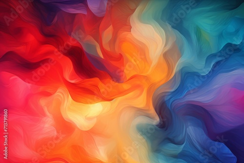 streams of colorful smoke floating in the air. vibrant spectrum colors, color splash. abstract bright expressive detailed background.