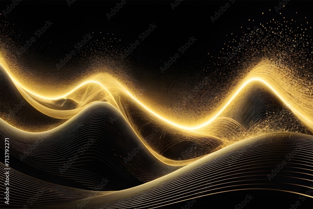 Illustration einer Welle - Hintergrundgrafik - via KI