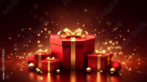 Holiday gift box for birthdays, holiday anniversaries, Valentine's Day and weddings © cai