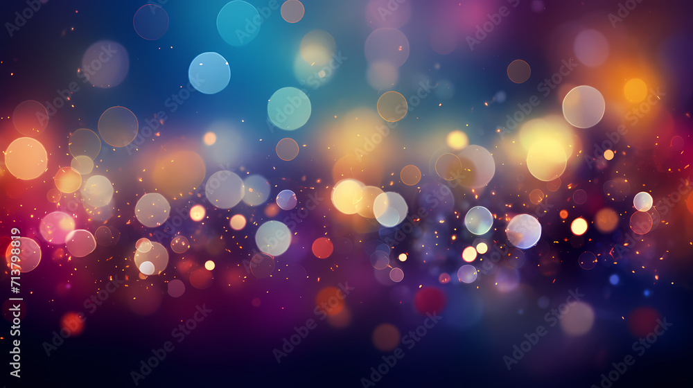 Beautiful creative holiday background with fireworks and sparkles