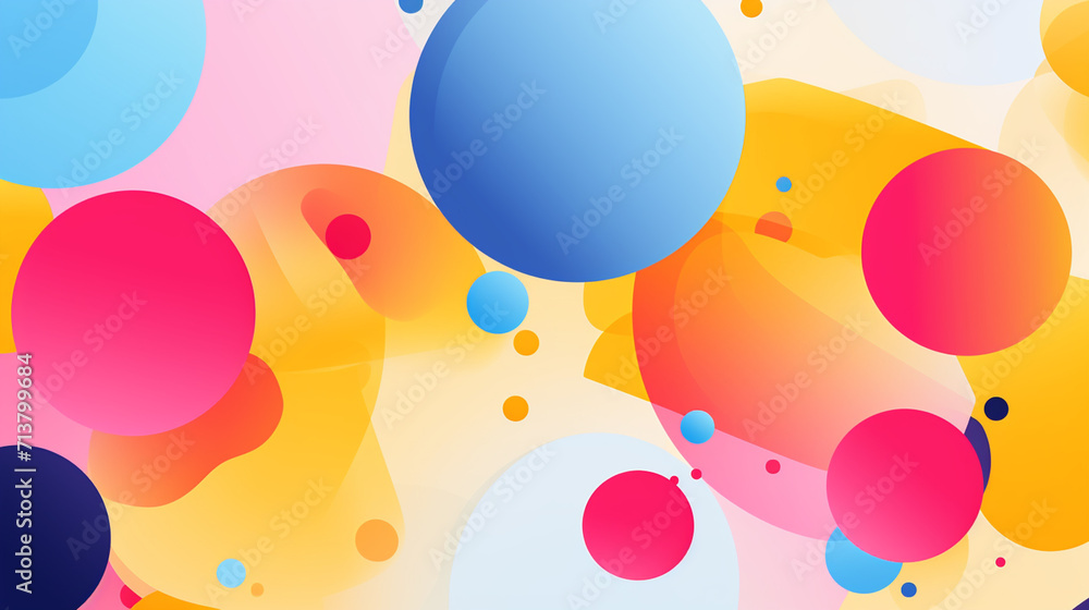 A influencer marketing company background, circular shapes, geometry. Modern, Vibrant colors, Generate AI. A influencer marketing company background, circular shapes, geometry. Modern, Vibrant colors, Generate AI.