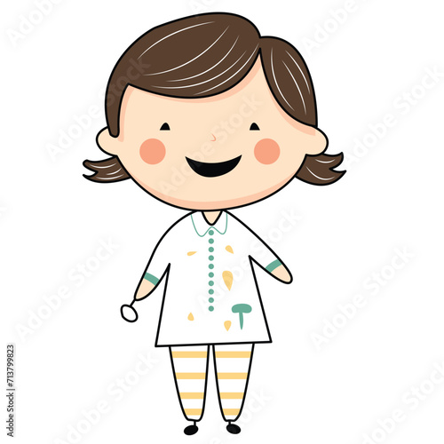 funny kids smile vector design illustration