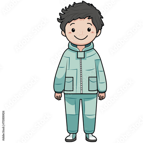 cute a kids astronaut vector design illustration