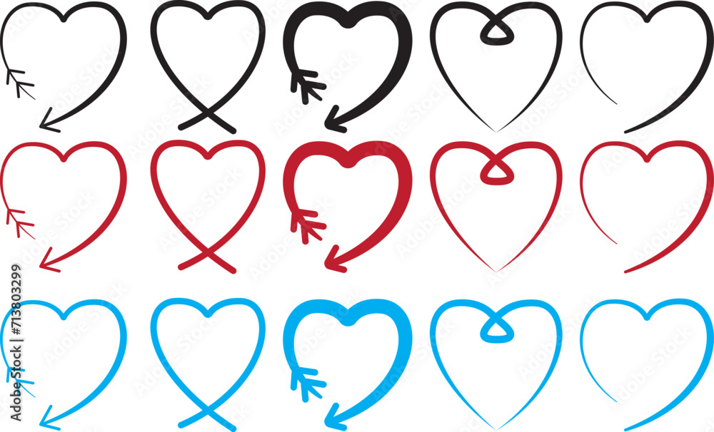 heart illustration.Red heart design icon flat.Modern flat valentine love sign.symbol for web site design, button to mobile app. Logo heart illustration,Trendy vector hart shape