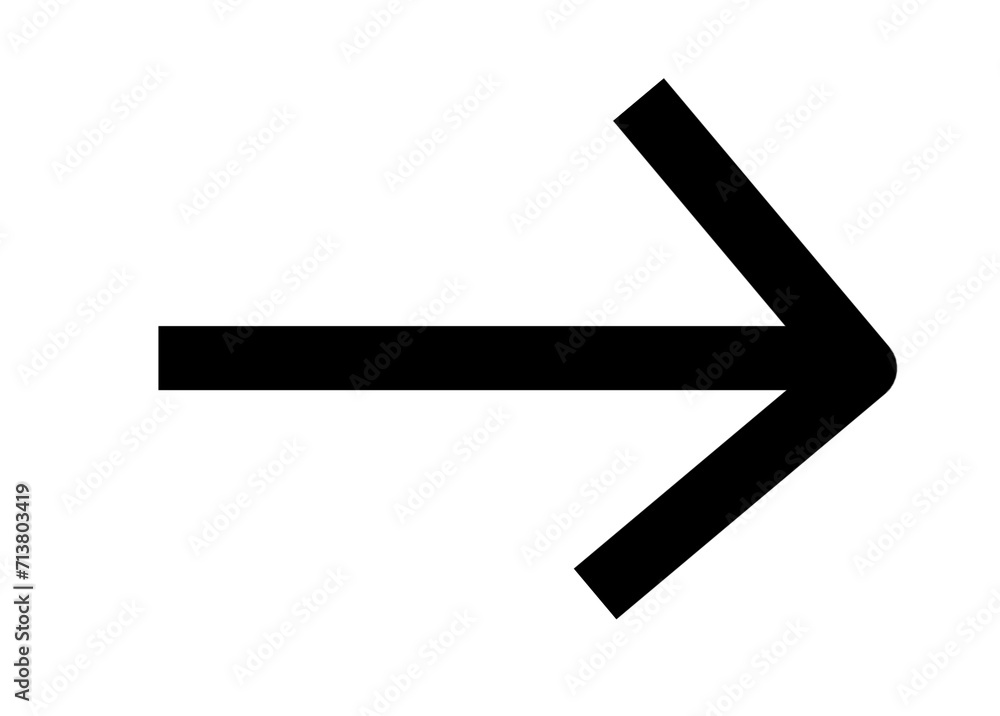 Black arrow isolated on white background , black right arrow icon Black arrow isolated on white background , black right arrow icon