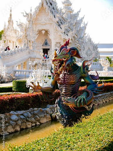 Buddha. Monuments. Chiang Rai. Wat Rong Khun photo