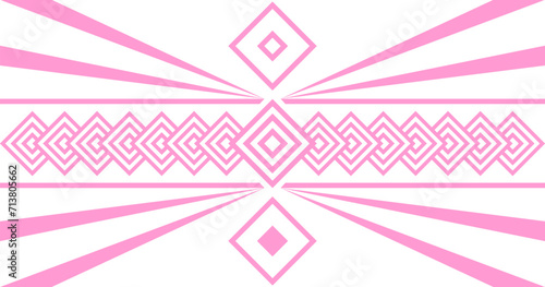 seamless pink geometric abstract wallpaper background with lines vector