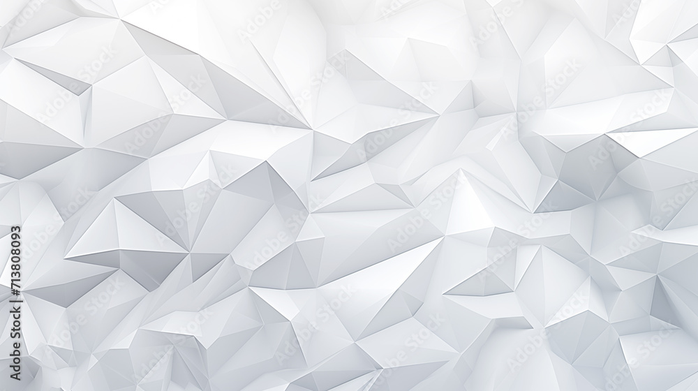 Abstract background White on white polygon geometric shapes with grey shadow Abstract background White on white polygon geometric shapes with grey shadow