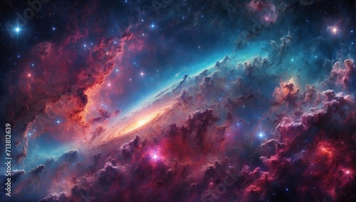 background with space and stars
