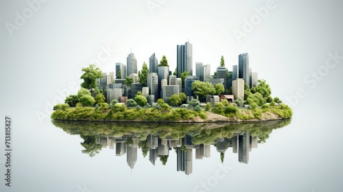 Eco-friendly green economy. carbon neutral, sustainable environment and smart business practices