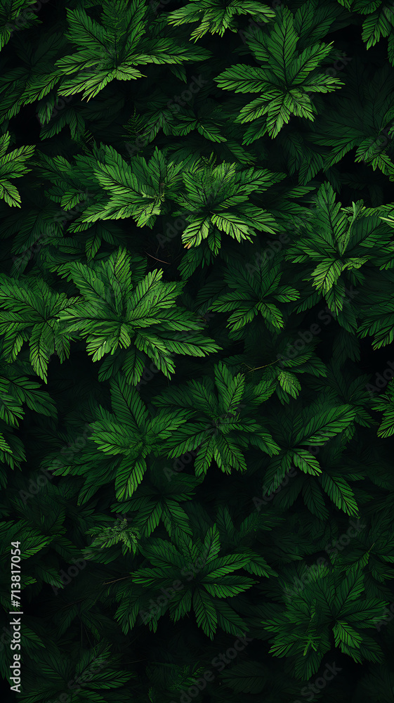 Composition of shades of green: Background and Illustration, trend of 2024-2025, created by AI Composition of shades of green: Background and Illustration, trend of 2024-2025, created by AI