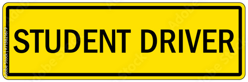 Student driver sign