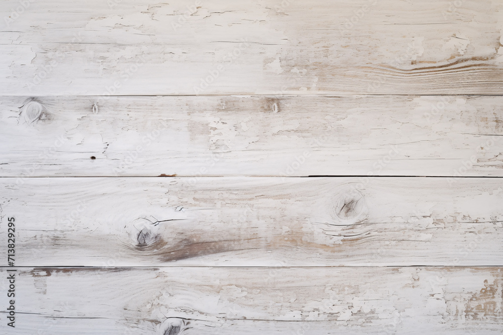 Naklejka premium Wooden background with cream colored horizontal planks