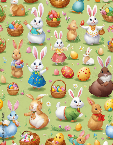 easter seamless pattern