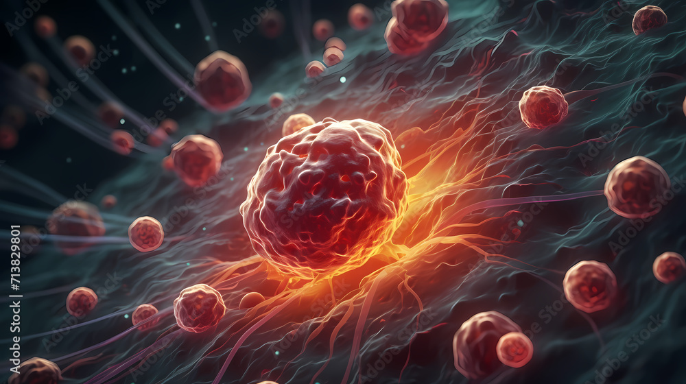 Cell background, virus cells, medical research background Cell background, virus cells, medical research background