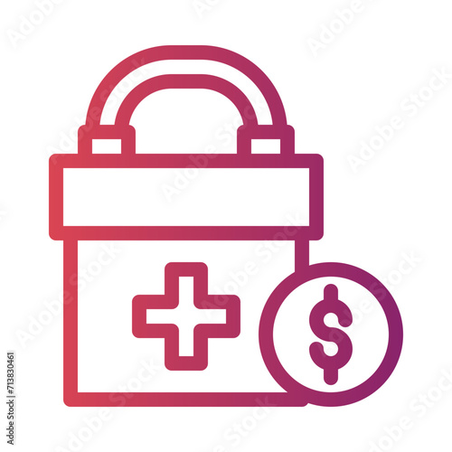 emergency funds gradient icon