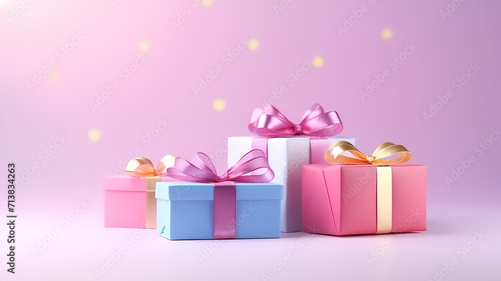 Gift box background, black friday sale, birthday, children's day, valentine's day and wedding gift background