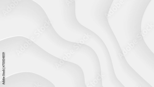white solid waves blank abstract animation wavy lines empty copy space backdrop , motion graphic smooth background  photo