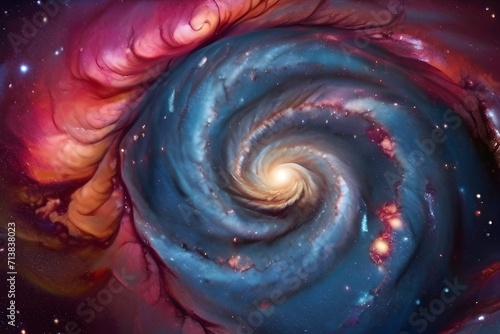 spiral galaxy in space