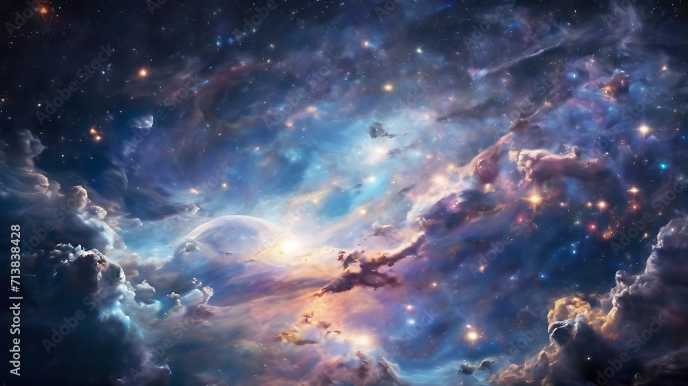 The cosmos filled with countless stars background images. The cosmos filled with countless stars background images.