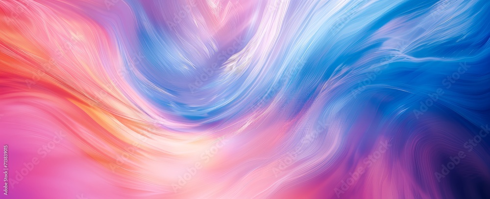 Flowing Pastel Silk in Blue and Pink Flowing Pastel Silk in Blue and Pink