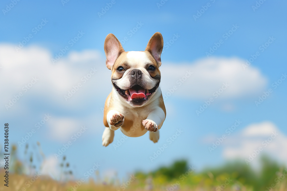 dog happy run - jump pet cute dog play summer joyful hound racing to the camera mid angle high speed shot dog happy run dog jump pet play summer hound smiling