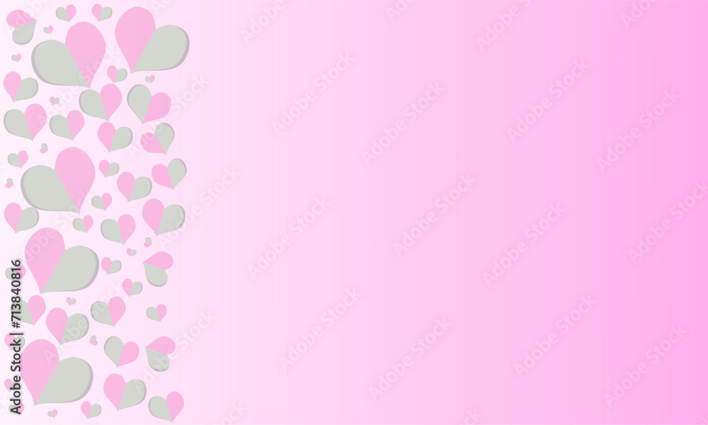 pink heart background for making Valentine's day card,wedding card. the meaning of love