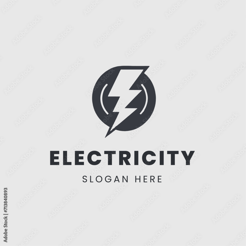 electrical logo in a monochrome electrical logo in a monochrome