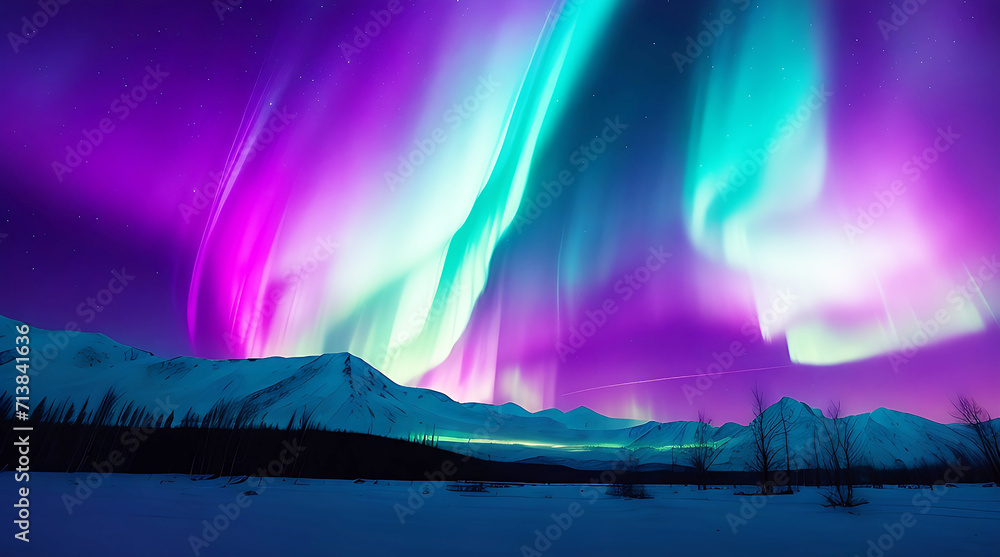 Algorithmic Aurora background image.