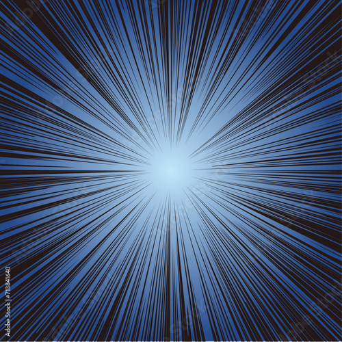 中央集中の細かめの集中線【正方形】漫画 コミック 効果