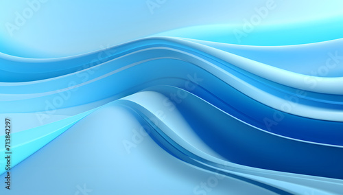 Abstract blue background. Seamless abstract blue texture background featuring elegant swirling curves in a wave pattern, set against a bright blue fabric material background.