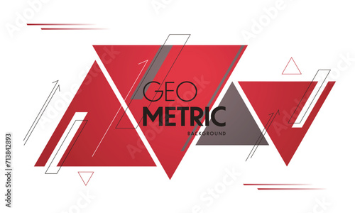 矢印をあしらった幾何学背景　ベクター素材