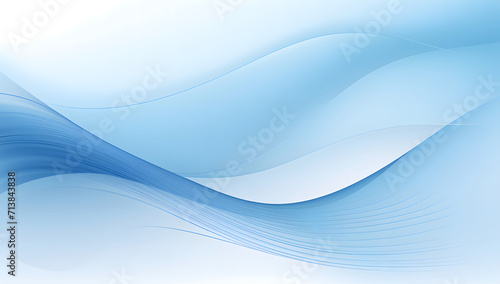 Abstract blue background. Seamless abstract blue texture background featuring elegant swirling curves in a wave pattern, set against a bright blue fabric material background. © jex