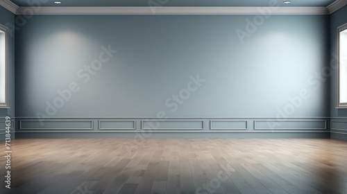 Creative Empty Room with Minimal Furniture and Soft Lighting © imagemir