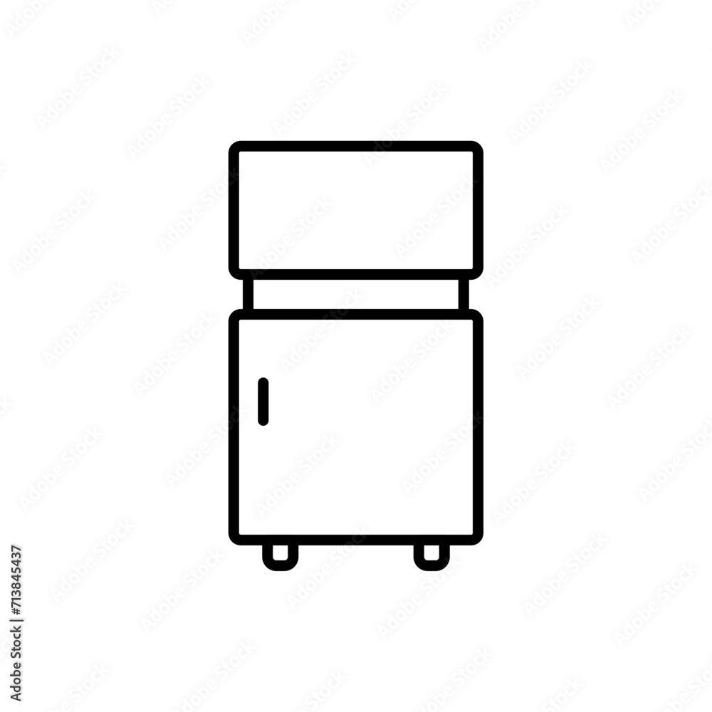 Fridge outline icons, minimalist vector illustration ,simple transparent graphic element .Isolated on white background Fridge outline icons, minimalist vector illustration ,simple transparent graphic element .Isolated on white background