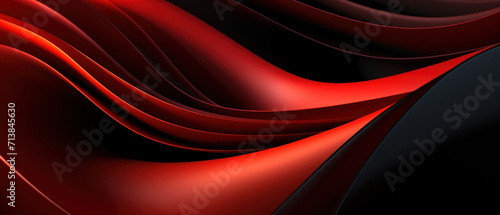 Deep Red Velvet Waves Abstract Background