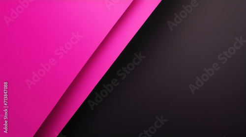 El fondo abstracto rosa y negro oscuro es claro con el degradado es la superficie con plantillas de textura metálica, líneas suaves, diseño tecnológico, patrón gráfico, fondo de neón diagonal. photo