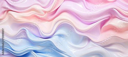 Rainbow liquid pastel melted plastic texture on wrinkle silicone sheet abstract wrinkle background