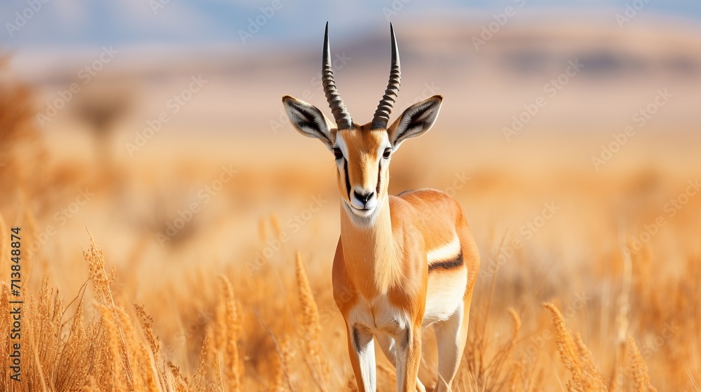 Breathtaking close up of a majestic antelope in its natural habitat, stunning wildlife photography Breathtaking close up of a majestic antelope in its natural habitat, stunning wildlife photography