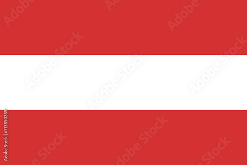 Austria flag national emblem graphic element illustration template design. Flag of Austria- vector illustration photo