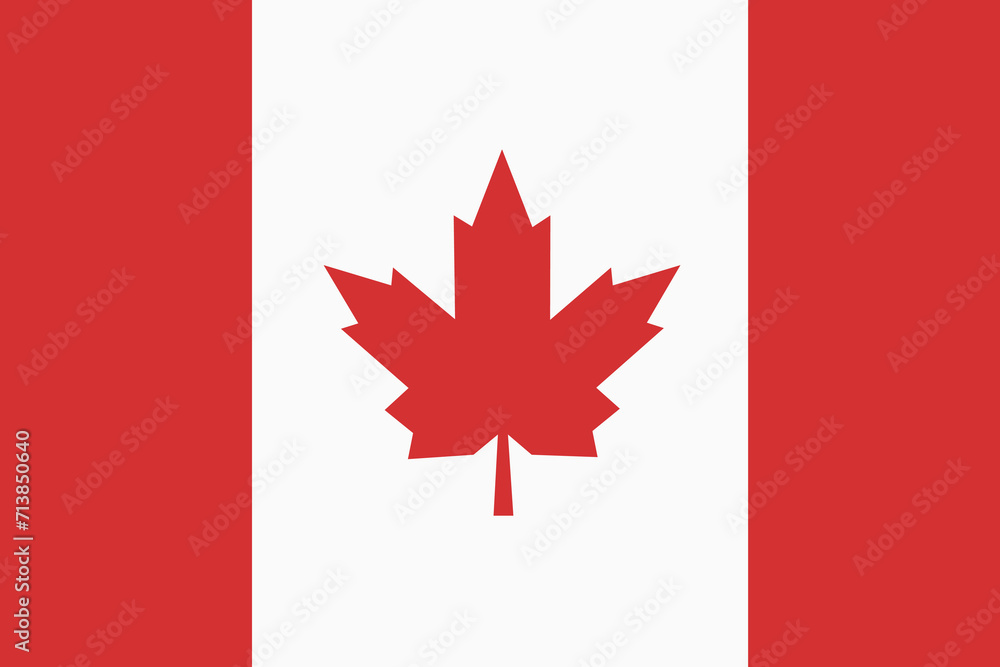 Canada flag national emblem graphic element illustration template design. Flag of Canada- vector illustration Canada flag national emblem graphic element illustration template design. Flag of Canada- vector illustration