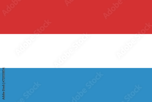 Luxembourg flag national emblem graphic element illustration template design. Flag of Luxembourg- vector illustration
