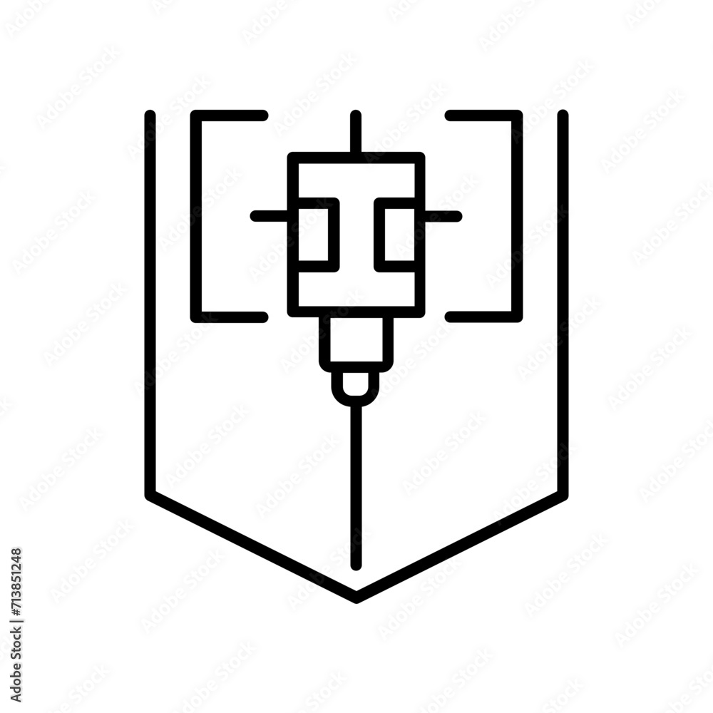 Obraz premium Laser Level icon. outline icon
