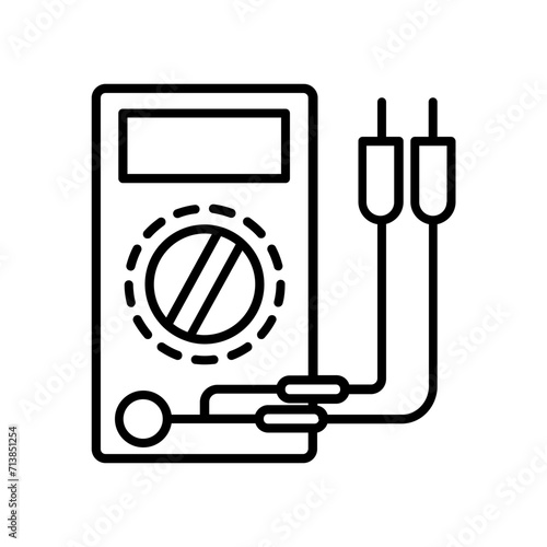 Volt Meter icon. outline icon