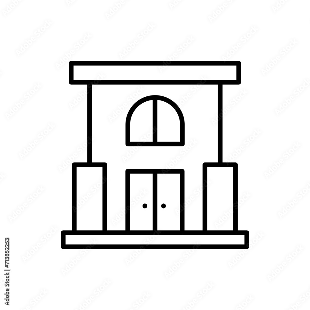 Storefront outline icons, minimalist vector illustration ,simple transparent graphic element .Isolated on white background Storefront outline icons, minimalist vector illustration ,simple transparent graphic element .Isolated on white background